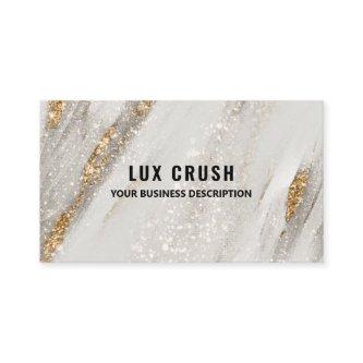 Luxury Gold Fleck White Glitter