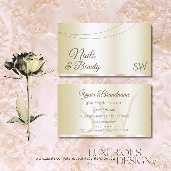 Luxury Gold Glamorous with Initials Professional