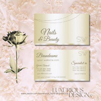 Luxury Gold Glamorous with Monogram Professional