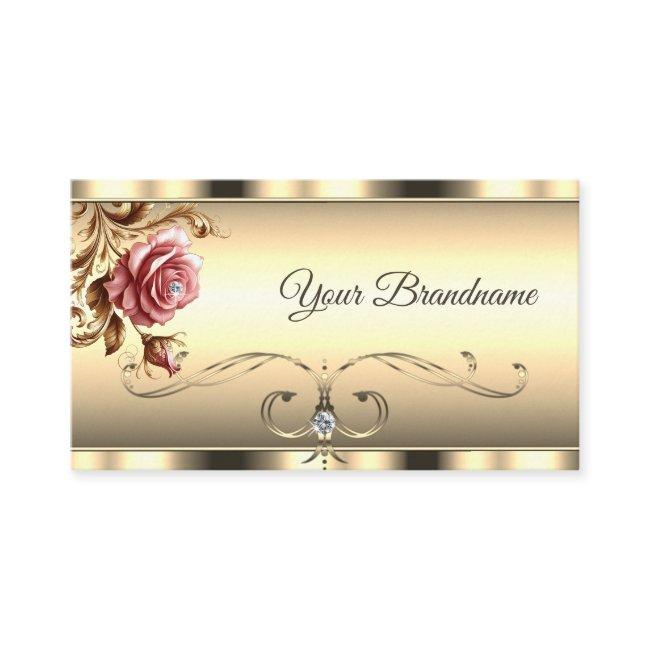 Luxury Gold Ombre Color Gradient Pink Vintage Rose