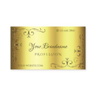 Luxury Gold Ornate Corner Borders Decorative Decor