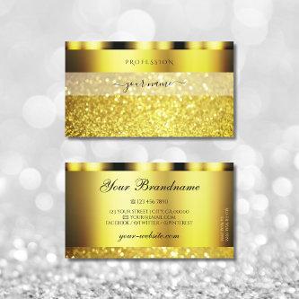 Luxury Gold Sparkling Glitter Glamorous Golden