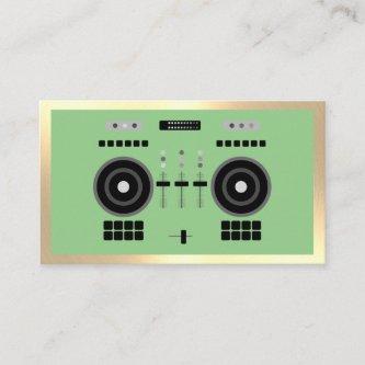Luxury Gold-Tone & Green DJ