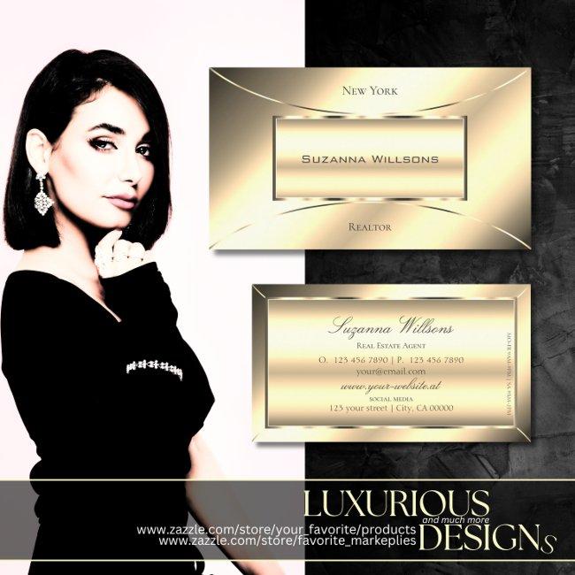 Luxury Golden Glamorous Decorated Chic Eye Catcher