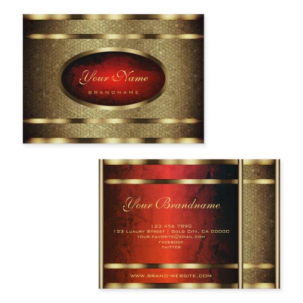 ´Luxury Golden Snake Pattern with Noble Red Colors