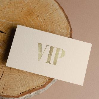Luxury ivory and gold VIP card club member