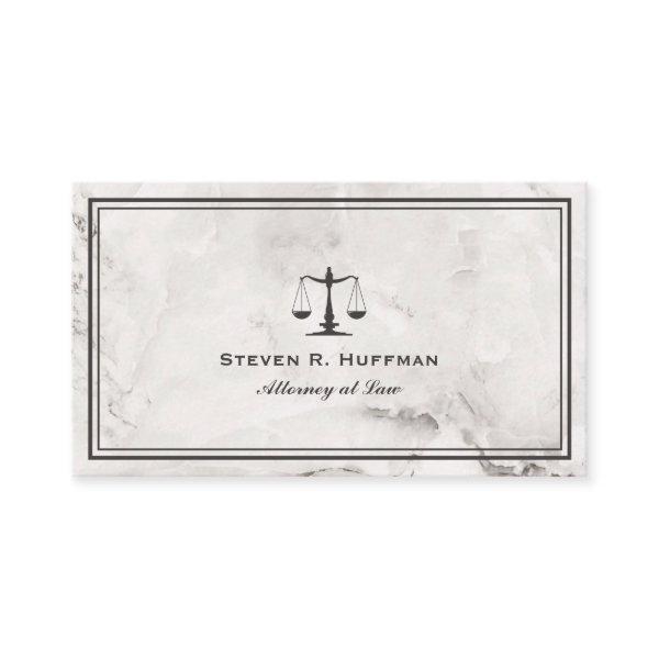 Luxury Marble Attorney Justice Scale Professional