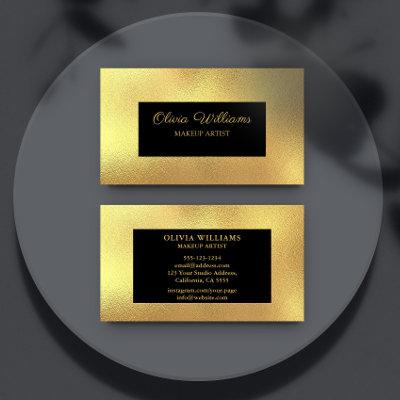 Luxury Metallic Gold Frame & Script