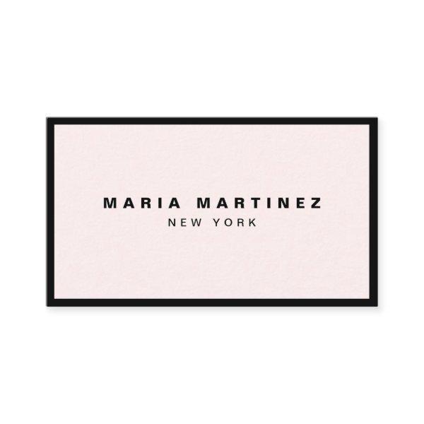 Luxury Minimal Black/Pastel Pink