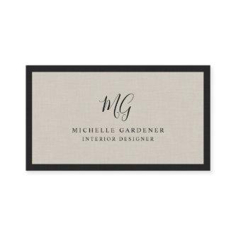 Luxury Minimal Monogram Linen