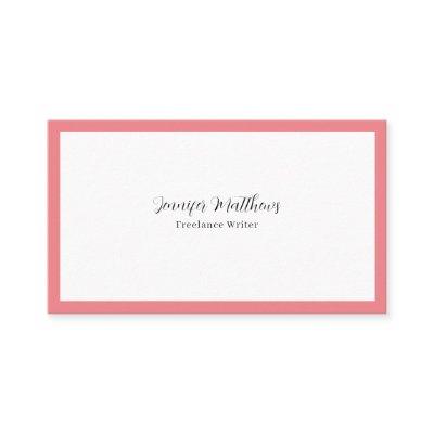 Luxury Minimal Monogram pink frame