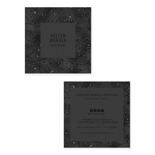 Luxury Monochromatic Sparkling Background Square