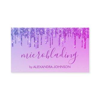 Luxury Purple Glitter Sparkle Microblading
