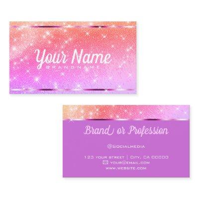 Luxury Rainbow Glitter Sand Sparkling Stars Chic