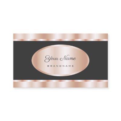 Luxury Rose Gold Effect and Dark Gray Professional