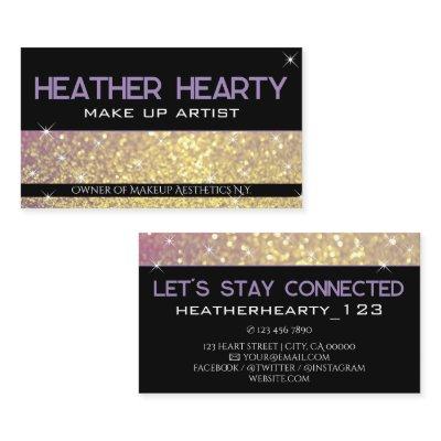 Luxury Rose Gold Lilac Lavender Glitter Glamour