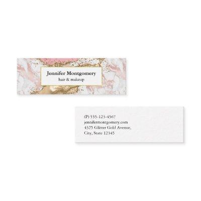 Luxury Rose Gold Pink Marble Design Mini