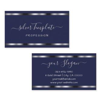 Luxury Silver Signature Handlettering Font Chic