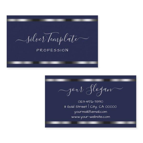 Luxury Silver Signature Handlettering Font Chic