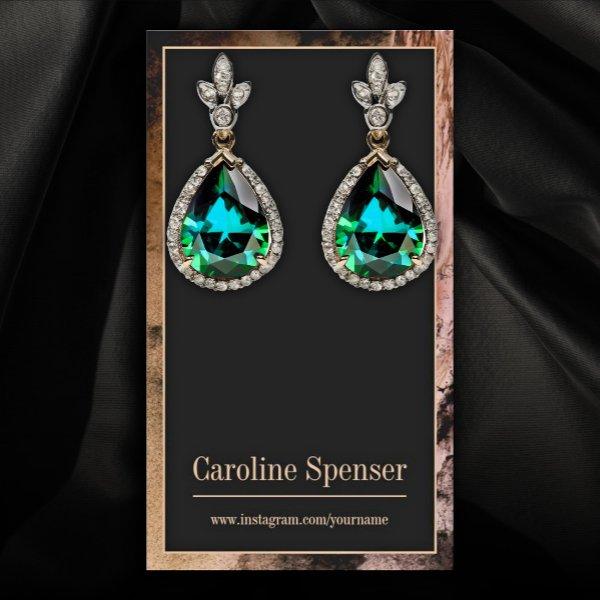 Luxury Stone Bordered Custom Earring Display