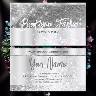 Luxury Stylish Silver Gray Chic Platinum Frame