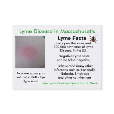 Lyme Disease in Massachusetts Information Cards