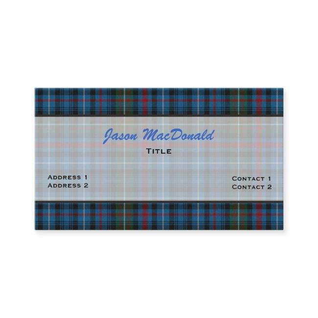 MacDonald Tartan Plaid Custom
