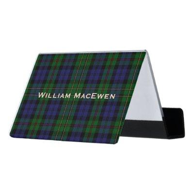MacEwen Clan Tartan Plaid  Holder