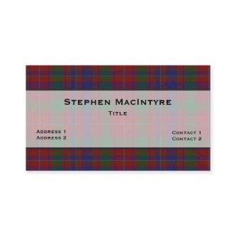 MacIntyre Tartan Plaid Custom