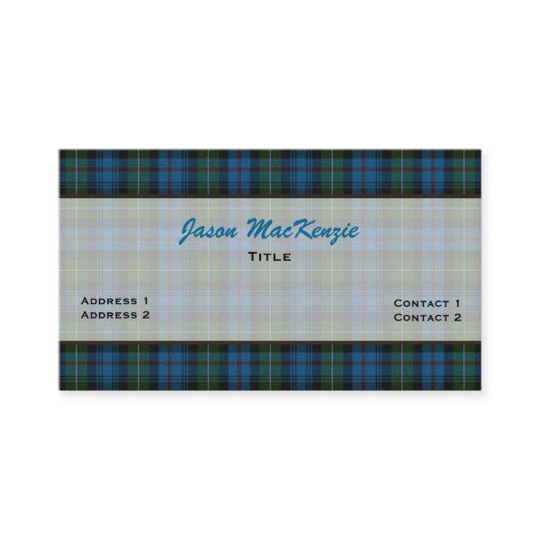 MacKenzie Tartan Plaid Custom