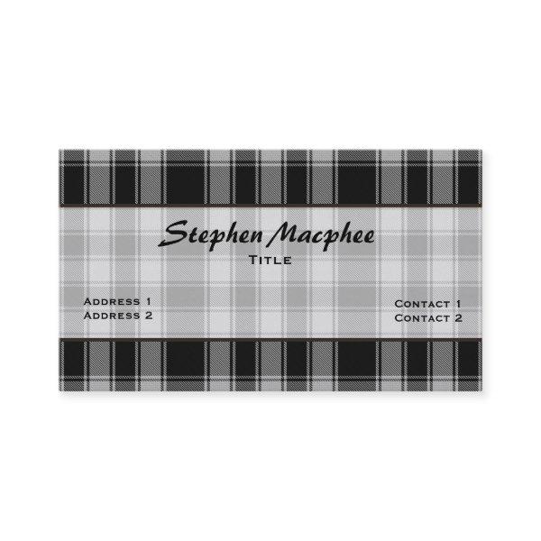 Macphee Clan Traditional Tartan Plaid Custom