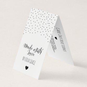 Made with Love Delicate Dots Hang Tag
