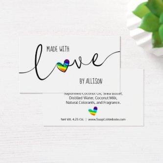 Made With Love 🌈 Rainbow Hang Tags