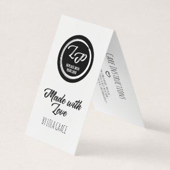 Made with Love Your Logo Hang Tag