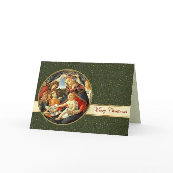 Madonna by Botticelli. Fine Art Christmas Card
