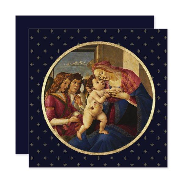 Madonna by Botticelli. Religious Christmas Cards