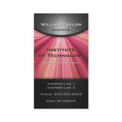 Magenta Metallic Elegance with QR code vertical