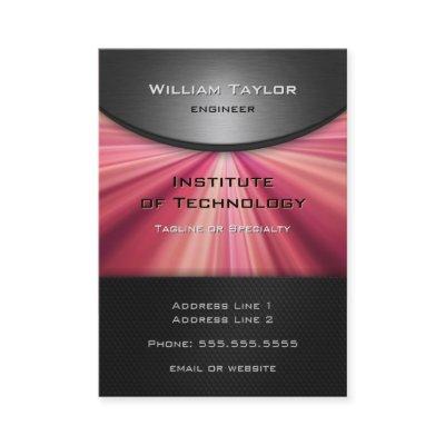 Magenta Metallic Elegance with QR code vertical