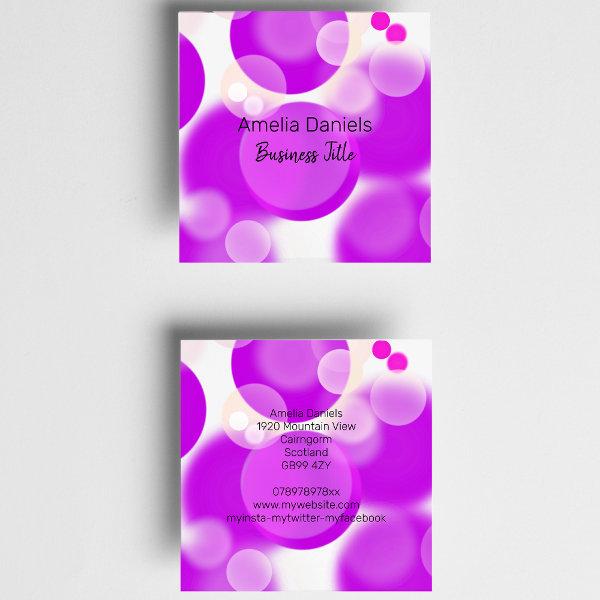 Magenta Pink And White Bubble