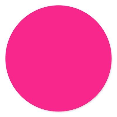 Magenta Red-Purple Color Only Visual Identifiers Classic Round Sticker