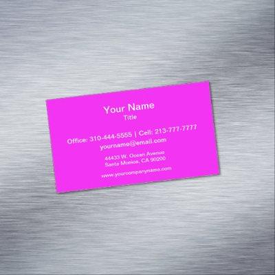 Magenta Solid Color Magnetic