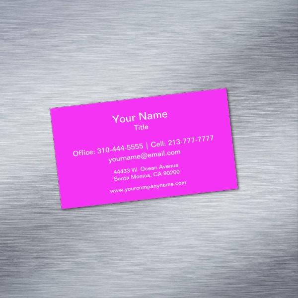 Magenta Solid Color Magnetic