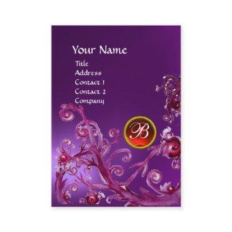 MAGIC BERRIES MONOGRAM GEM amethyst purple red