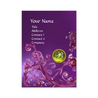 MAGIC BERRIES MONOGRAM GEM amethyst purple yellow