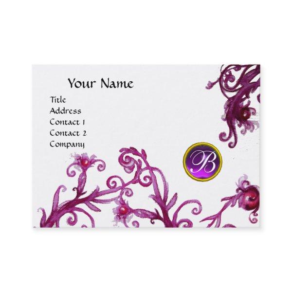 MAGIC BERRIES MONOGRAM, ruby red purple