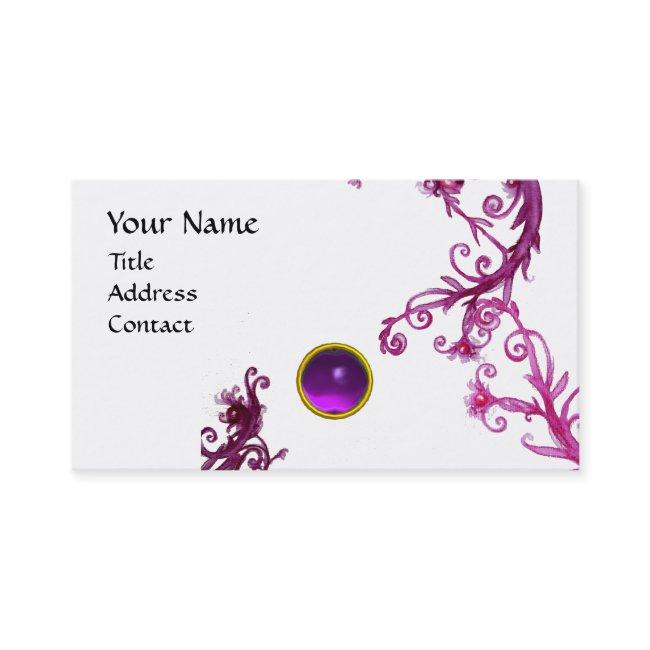 MAGIC BERRIES MONOGRAM swirl gem purple white
