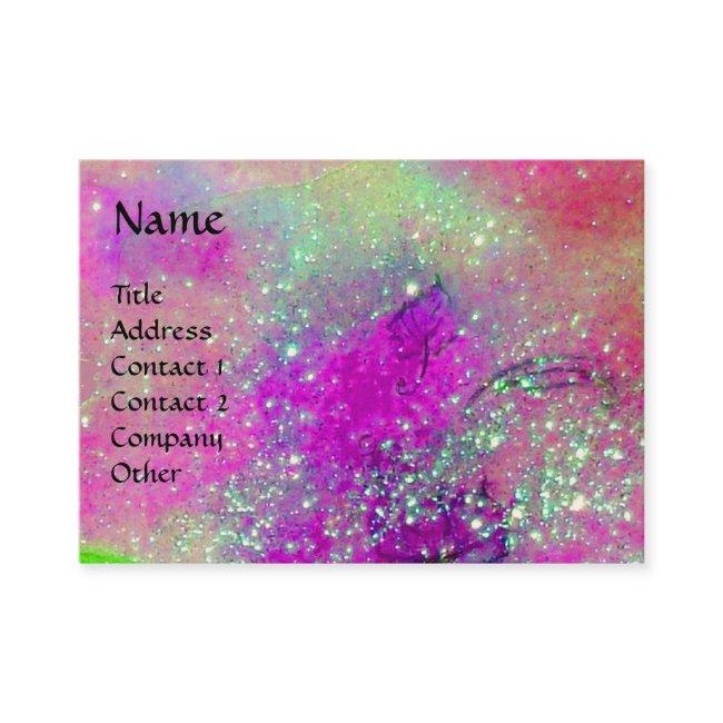 MAGIC BUTTERFLY violet,purple yellow gold sparkles