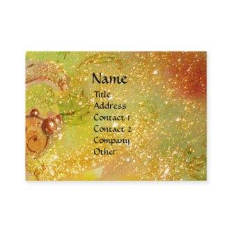 MAGIC BUTTERFLY  yellow, brown green,gold sparkles