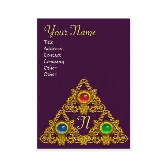 MAGIC ELFIC TALISMAN MONOGRAM,purple
