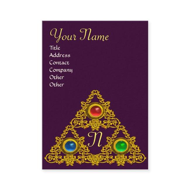 MAGIC ELFIC TALISMAN MONOGRAM,purple